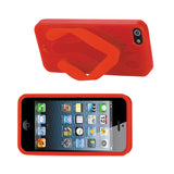 REIKO IPHONE SE/ 5S/ 5 SILICONE SLIPPER SANDAL CASE IN RED