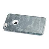 REIKO IPHONE 6 PLUS/ 6S PLUS SHINE GLITTER SHIMMER CAMOUFLAGE HYBRID CASE IN BLUE