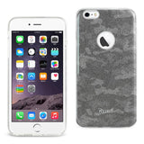 REIKO IPHONE 6 PLUS/ 6S PLUS SHINE GLITTER SHIMMER CAMOUFLAGE HYBRID CASE IN BROWN