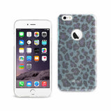 REIKO IPHONE 6 PLUS/ 6S PLUS SHINE GLITTER SHIMMER LEOPARD HYBRID CASE IN BLUE