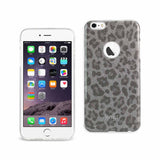 REIKO IPHONE 6 PLUS/ 6S PLUS SHINE GLITTER SHIMMER LEOPARD HYBRID CASE IN SILVER