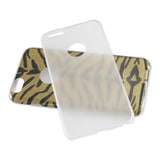 REIKO IPHONE 6 PLUS/ 6S PLUS SHINE GLITTER SHIMMER TIGER STRIPE HYBRID CASE IN YELLOW