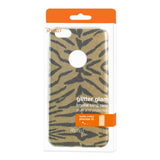 REIKO IPHONE 6 PLUS/ 6S PLUS SHINE GLITTER SHIMMER TIGER STRIPE HYBRID CASE IN YELLOW