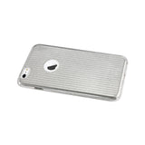 REIKO IPHONE 6 PLUS/ 6S PLUS SHINE GLITTER SHIMMER STRIPE HYBRID CASE IN LINEAR SILVER