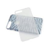 REIKO IPHONE 7 PLUS SHINE GLITTER SHIMMER TIGER STRIPE HYBRID CASE IN BLUE