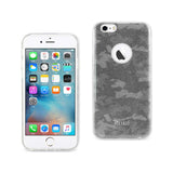 REIKO IPHONE 6/ 6S SHINE GLITTER SHIMMER CAMOUFLAGE HYBRID CASE IN BROWN
