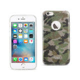REIKO IPHONE 6/ 6S SHINE GLITTER SHIMMER CAMOUFLAGE HYBRID CASE IN CAMOUFLAGE GREEN