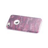 REIKO IPHONE 6/ 6S SHINE GLITTER SHIMMER CAMOUFLAGE HYBRID CASE IN HOT PINK
