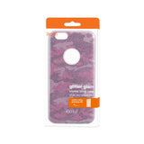 REIKO IPHONE 6/ 6S SHINE GLITTER SHIMMER CAMOUFLAGE HYBRID CASE IN HOT PINK