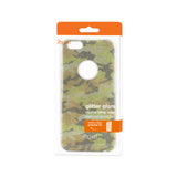 REIKO IPHONE 6/ 6S SHINE GLITTER SHIMMER CAMOUFLAGE HYBRID CASE IN YELLOW
