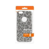 REIKO IPHONE 6/ 6S SHINE GLITTER SHIMMER LEOPARD HYBRID CASE IN LEOPARD SILVER