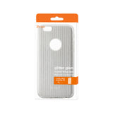 REIKO IPHONE 6/ 6S SHINE GLITTER SHIMMER STRIPE HYBRID CASE IN SILVER