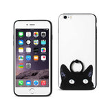 REIKO IPHONE 6 PLUS/ 6S PLUS CAT DESIGN CASE WITH ROTATING RING STAND HOLDER