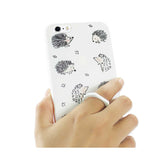 REIKO IPHONE 6 PLUS/ 6S PLUS HEDGEHOG PATTERN TPU CASE WITH ROTATING RING STAND HOLDER