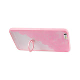 REIKO IPHONE 6 PLUS/ 6S PLUS SEXY LACE TPU CASE WITH ROTATING RING STAND HOLDER IN PINK