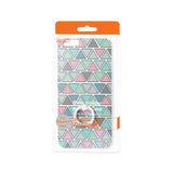 REIKO IPHONE 6 PLUS/ 6S PLUS TRIANGLE PATTERN TPU CASE WITH ROTATING RING STAND HOLDER