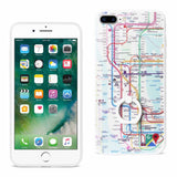 IPHONE 7 PLUS SUBWAY MAP DESIGN CASE WITH 360 DEGREE ROTATING RING STAND HOLDER