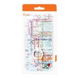 IPHONE 7 PLUS SUBWAY MAP DESIGN CASE WITH 360 DEGREE ROTATING RING STAND HOLDER