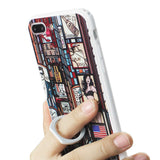 IPHONE 7 PLUS TIME SQUARE STREETSCAPE DESIGN CASE WITH 360 DEGREE ROTATING RING STAND HOLDER