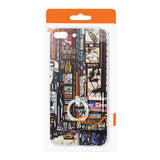 IPHONE 7 PLUS TIME SQUARE STREETSCAPE DESIGN CASE WITH 360 DEGREE ROTATING RING STAND HOLDER