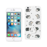 REIKO IPHONE 6/ 6S HEDGEHOG PATTERN TPU CASE WITH ROTATING RING STAND HOLDER