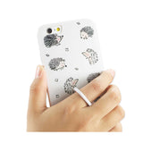 REIKO IPHONE 6/ 6S HEDGEHOG PATTERN TPU CASE WITH ROTATING RING STAND HOLDER