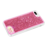 IPHONE 7 PLUS GLOW EIFFEL TOWER CASE WITH FLOWING GLITTER AND LED EFFECT IN PINK