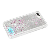 IPHONE 7 PLUS GLOW EIFFEL TOWER CASE WITH FLOWING GLITTER AND LED EFFECT IN WHITE