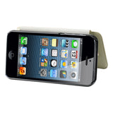 REIKO IPHONE SE/ 5S/ 5 FLIP FOLIO CASE IN BEIGE