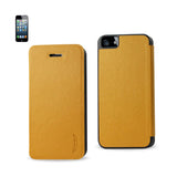 REIKO IPHONE SE/ 5S/ 5 FLIP FOLIO CASE IN GOLDENROD