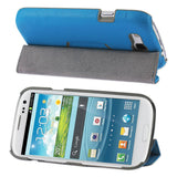 REIKO SAMSUNG GALAXY S3 FLIP FOLIO CASE WITH STAND IN BLUE