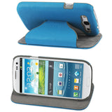 REIKO SAMSUNG GALAXY S3 FLIP FOLIO CASE WITH STAND IN BLUE