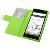 REIKO LG OPTIMUS L9 FLIP FOLIO CARD HOLDER CASE IN GREEN
