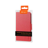 REIKO NOKIA LUMIA 521 FLIP FOLIO CARD HOLDER CASE IN RED