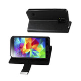 REIKO SAMSUNG GALAXY S5 FLIP FOLIO CARD HOLDER CASE IN BLACK