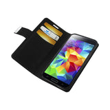 REIKO SAMSUNG GALAXY S5 FLIP FOLIO CARD HOLDER CASE IN BLACK