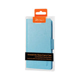 REIKO SAMSUNG GALAXY EXHIBIT FLIP FOLIO CARD HOLDER CASE IN BLUE