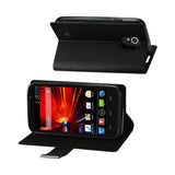 REIKO ZTE SOURCE FLIP FOLIO CARD HOLDER CASE IN BLACK
