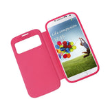 REIKO SAMSUNG GALAXY S4 SMART WINDOW FLIP CASE IN HOT PINK