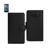 REIKO ALCATEL ONE TOUCH EVOLVE 2 3-IN-1 WALLET CASE IN BLACK
