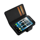 REIKO ALCATEL ONE TOUCH EVOLVE 2 3-IN-1 WALLET CASE IN BLACK