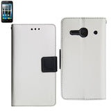 REIKO ALCATEL ONE TOUCH EVOLVE 2 3-IN-1 WALLET CASE IN WHITE
