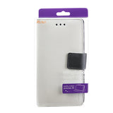 REIKO ALCATEL ONE TOUCH EVOLVE 2 3-IN-1 WALLET CASE IN WHITE