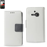 REIKO ALCATEL ONE TOUCH EVOLVE 3-IN-1 WALLET CASE IN WHITE