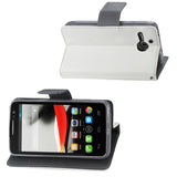 REIKO ALCATEL ONE TOUCH EVOLVE 3-IN-1 WALLET CASE IN WHITE