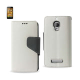 REIKO ALCATEL ONE TOUCH FIERCE 3-IN-1 WALLET CASE IN WHITE