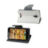 REIKO ALCATEL ONE TOUCH FIERCE 3-IN-1 WALLET CASE IN WHITE