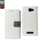 REIKO ALCATEL ONE TOUCH FIERCE 2 3-IN-1 WALLET CASE IN WHITE