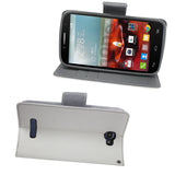 REIKO ALCATEL ONE TOUCH FIERCE 2 3-IN-1 WALLET CASE IN WHITE