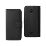 REIKO ALCATEL DAWN/ STREAK 3-IN-1 WALLET CASE IN BLACK